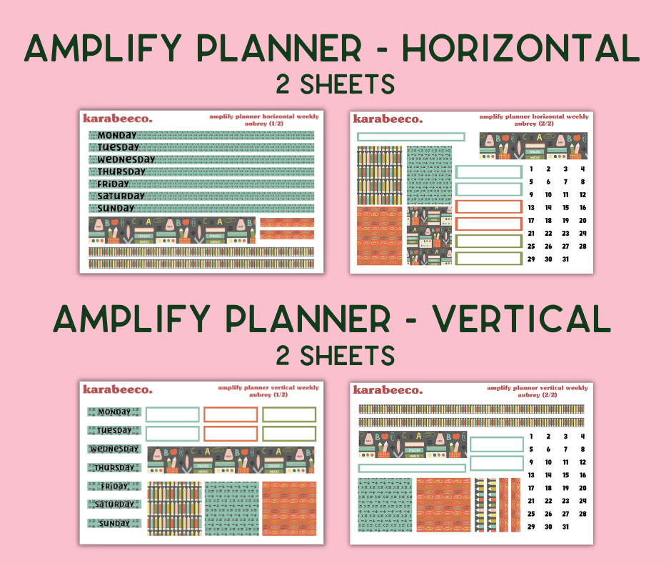 Amplify Planner Stickers | Weekly Kit | Aubrey