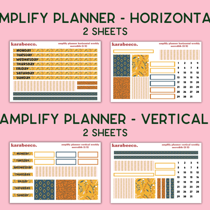Amplify Planner Stickers | Weekly Kit | Meredith