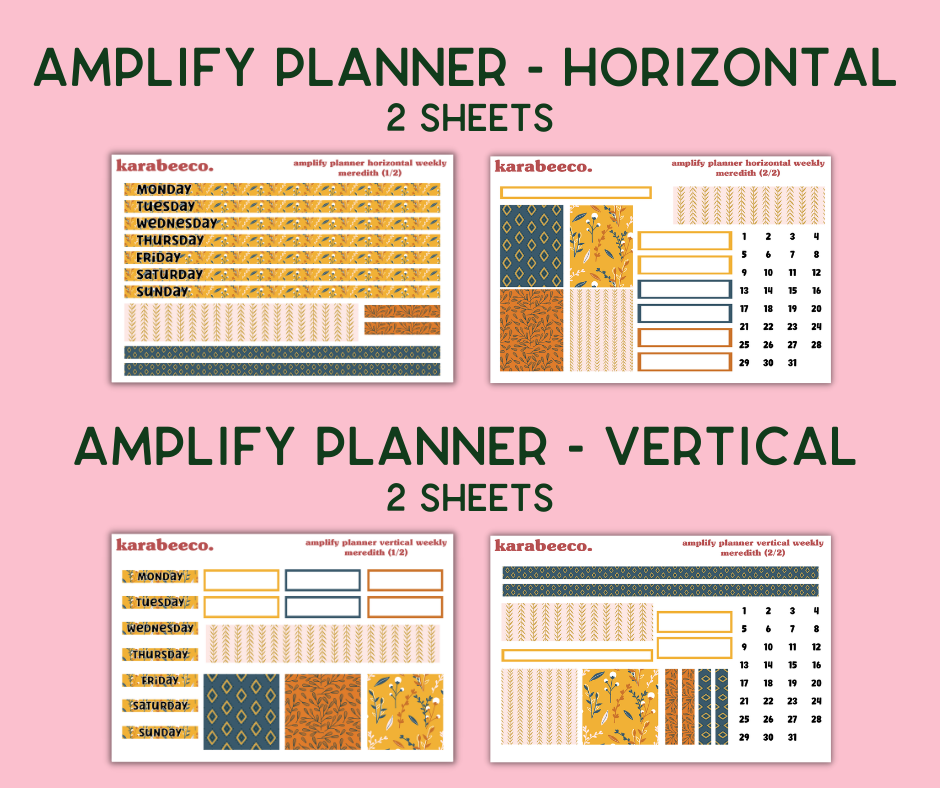 Amplify Planner Stickers | Weekly Kit | Meredith