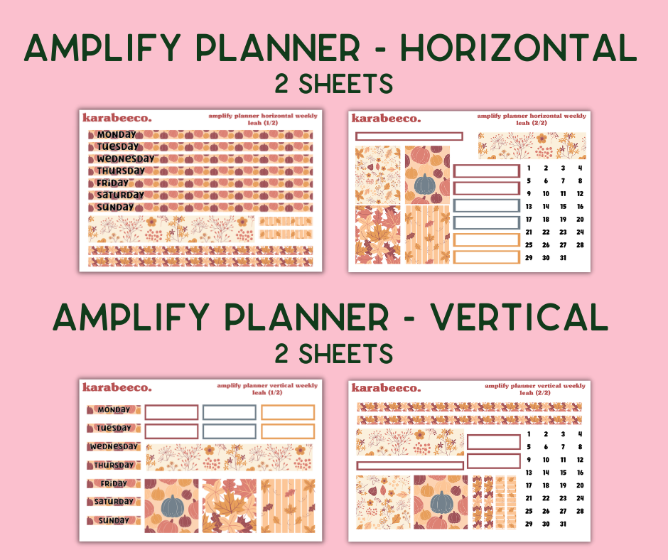 Amplify Planner Stickers | Weekly Kit | Leah