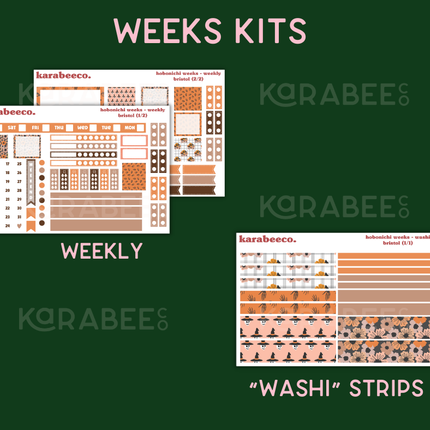 Bristol Hobonichi Sticker Kit | Cousin A5, Techo A6, Weeks
