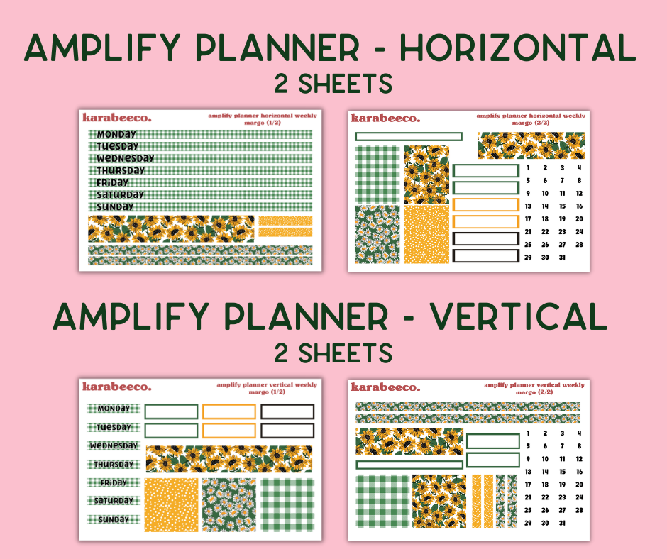 Amplify Planner Stickers | Weekly Kit | Margo