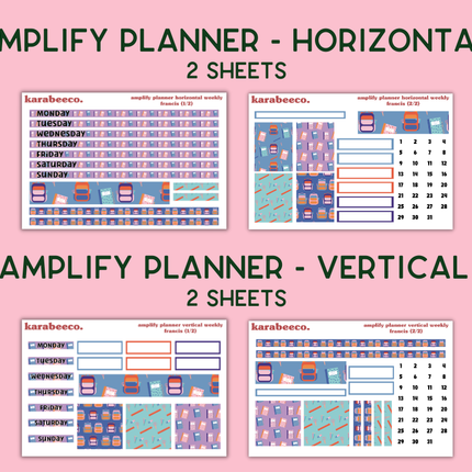 Amplify Planner Stickers | Weekly Kit | Francis