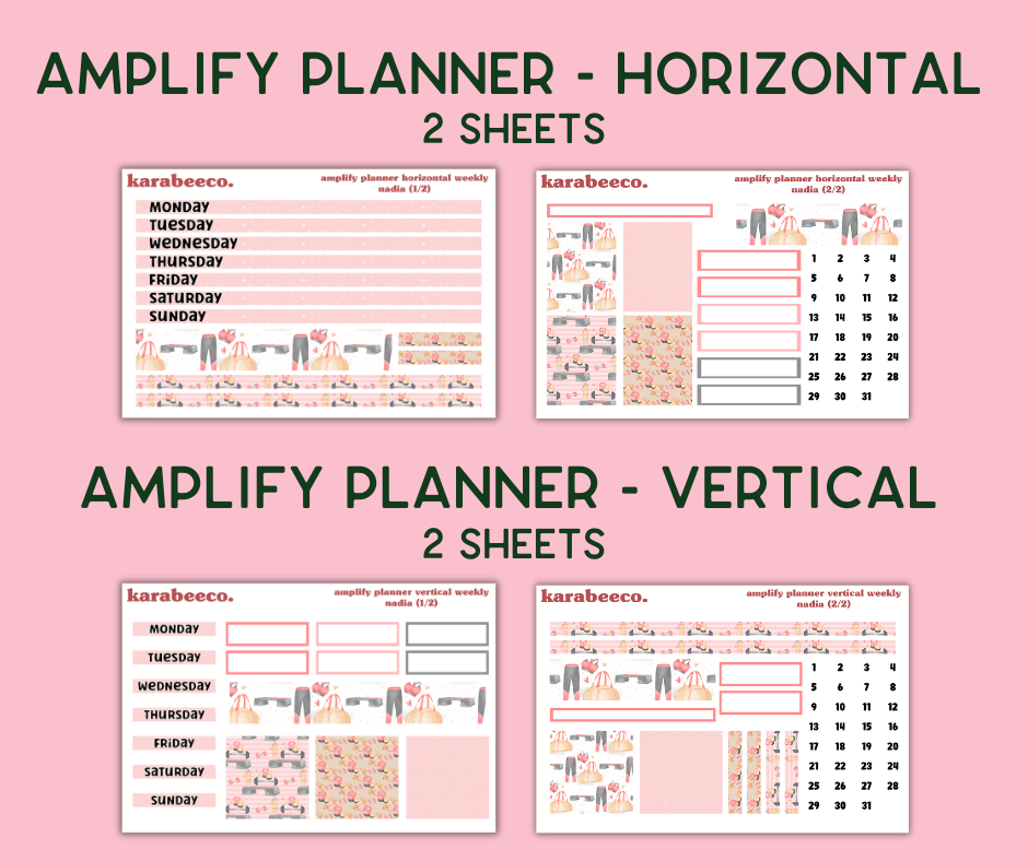 Amplify Planner Stickers | Weekly Kit | Nadia