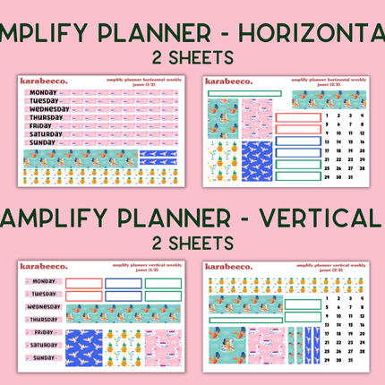 Amplify Planner Stickers | Weekly Kit | Janet