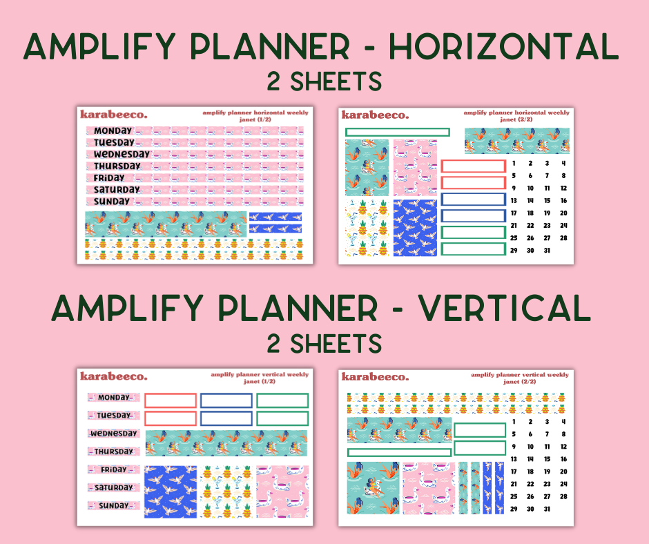 Amplify Planner Stickers | Weekly Kit | Janet