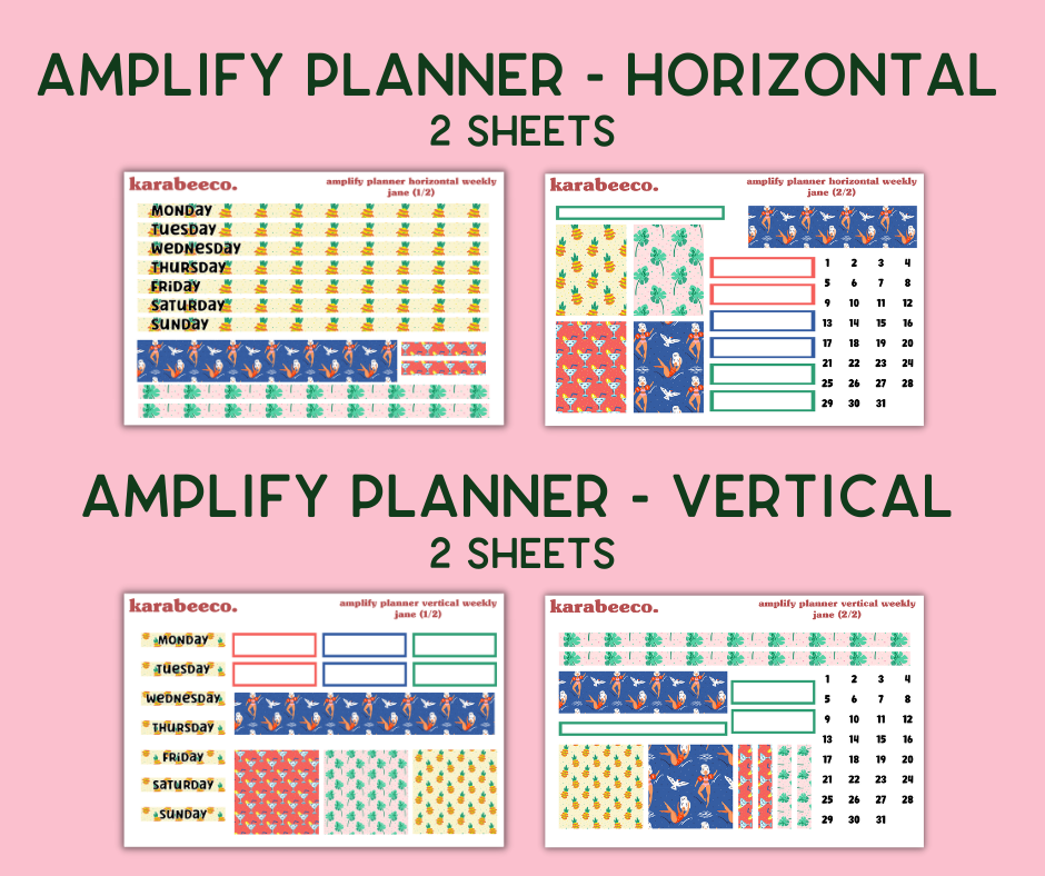 Amplify Planner Stickers | Weekly Kit | Jane