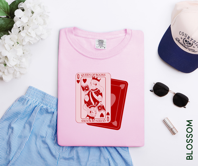 Comfort Colors Tee | Queen of Books [b091]