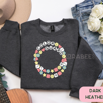 Gildan Crewneck | Colorguard Friendship Bracelet