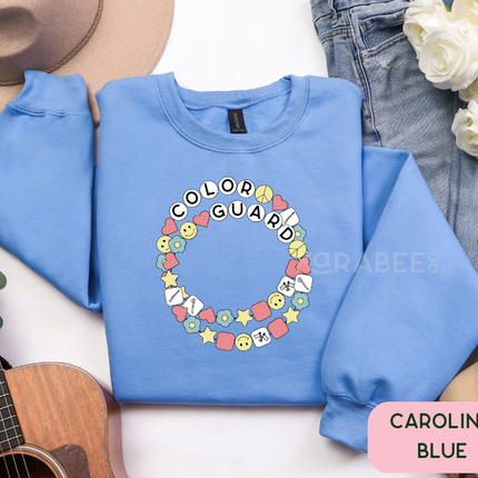Gildan Crewneck | Colorguard Friendship Bracelet