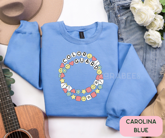 Gildan Crewneck | Colorguard Friendship Bracelet
