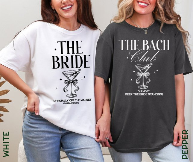 Comfort Colors Tee | Bride and Bach Matching Cocktails [k003]