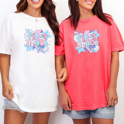Comfort Colors Tee | First Grade Teacher [z009]