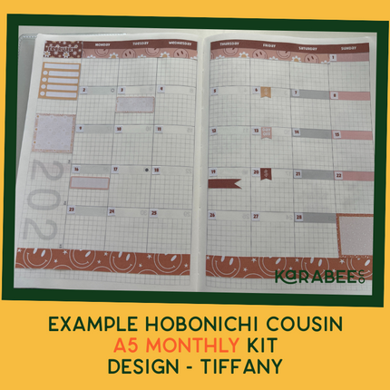 Quinn Hobonichi Sticker Kit | Cousin A5, Techo A6, Weeks
