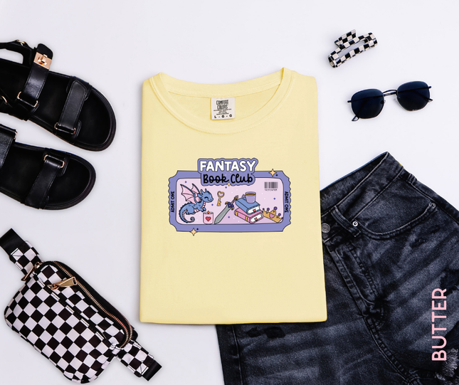 Comfort Colors Tee | Fantasy Book Club [b085]
