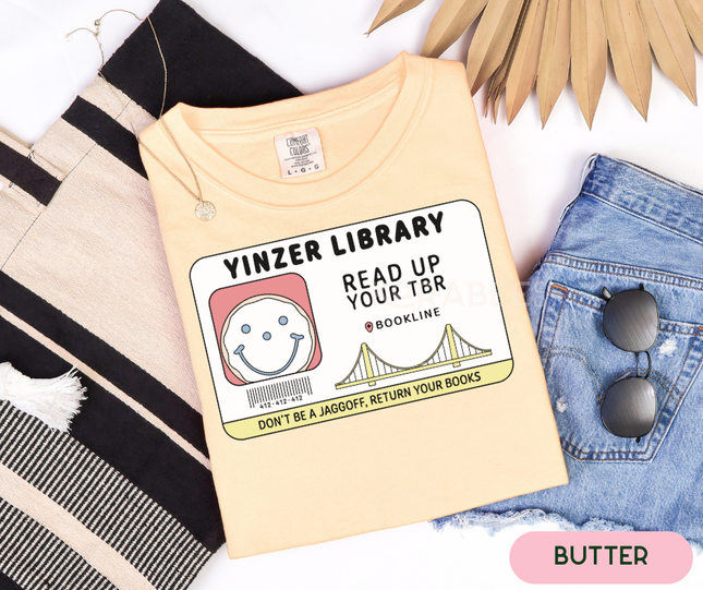 Ready to Ship | Comfort Colors Tee | Yinzer Library Card
