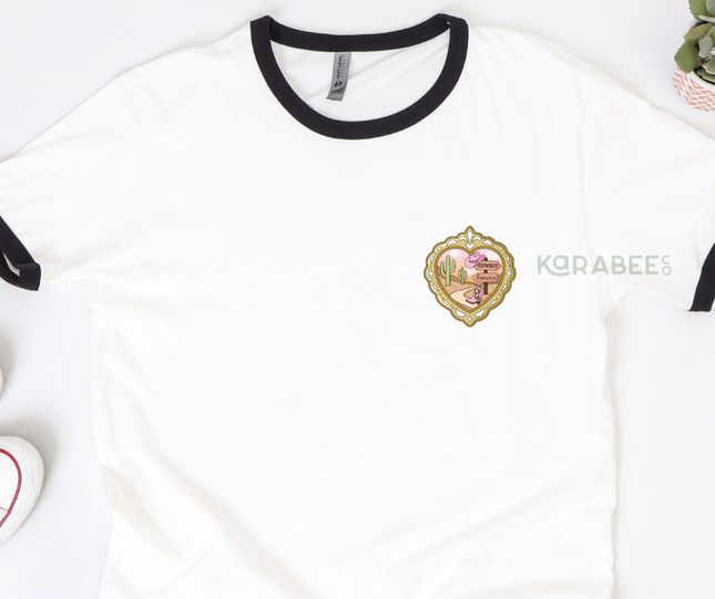 Next Level Ringer Tee | Cowboy Romance Trope [b076]