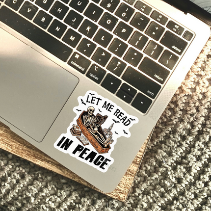 STICKER | Let Me Read In Peace | BOOKS00031