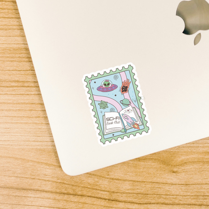 STICKER | Sci-Fi Books Stamp | BOOKS00099