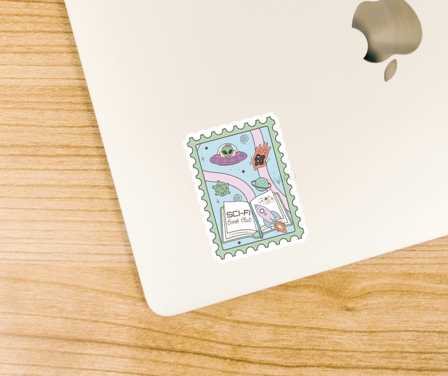 STICKER | Sci-Fi Books Stamp | BOOKS00099