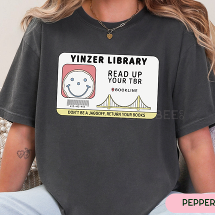 Comfort Colors Tee | Yinzer Library Card