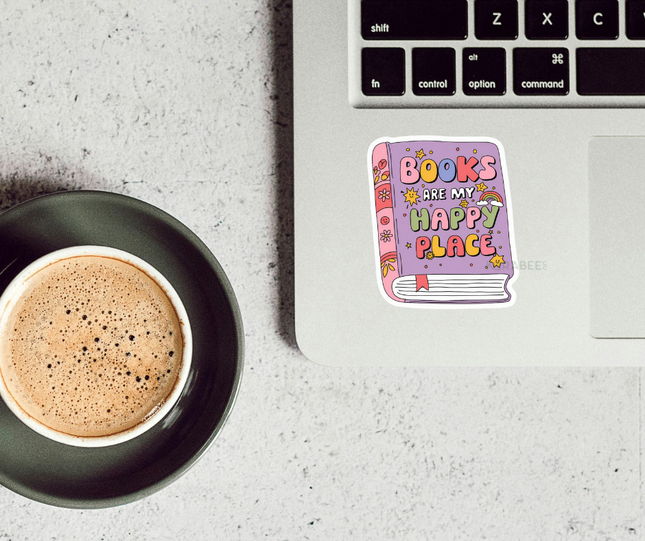 STICKER | Books Are My Happy Place | BOOKS00052