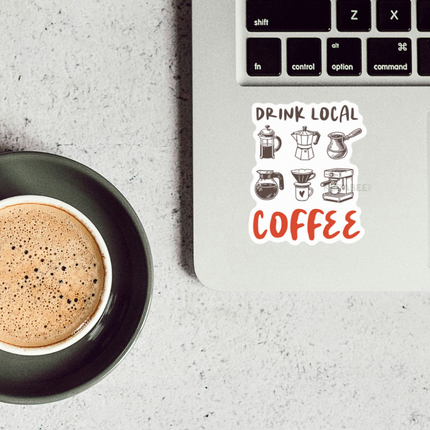 STICKER | Drink Local Coffee | KBC00000106