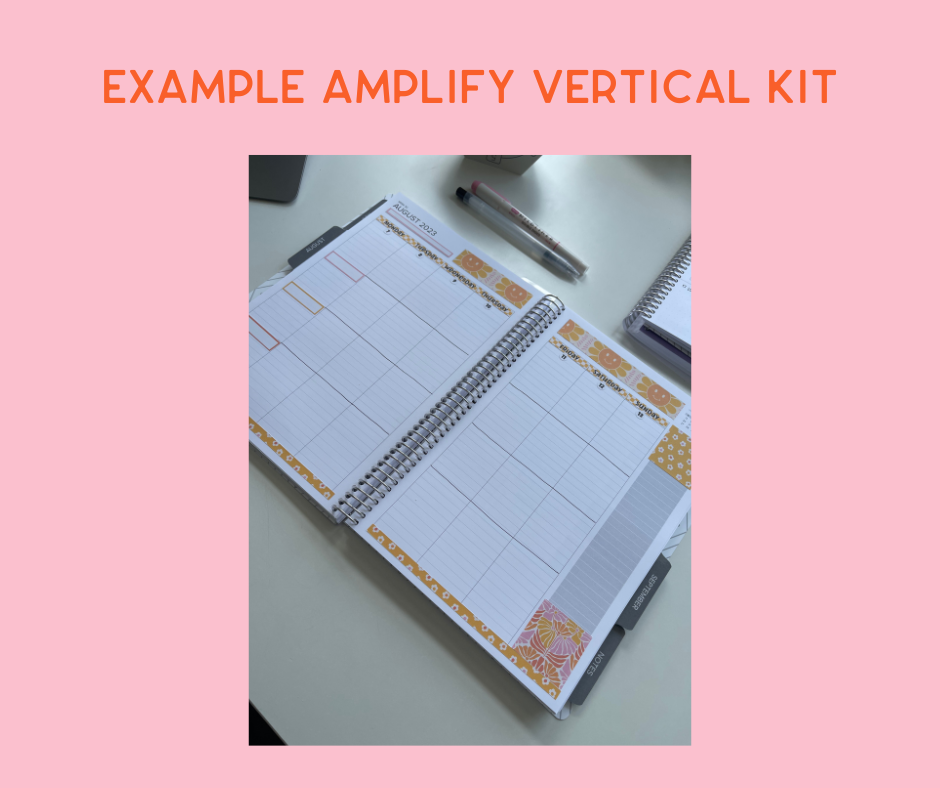 Amplify Planner Stickers | Weekly Kit | Amber