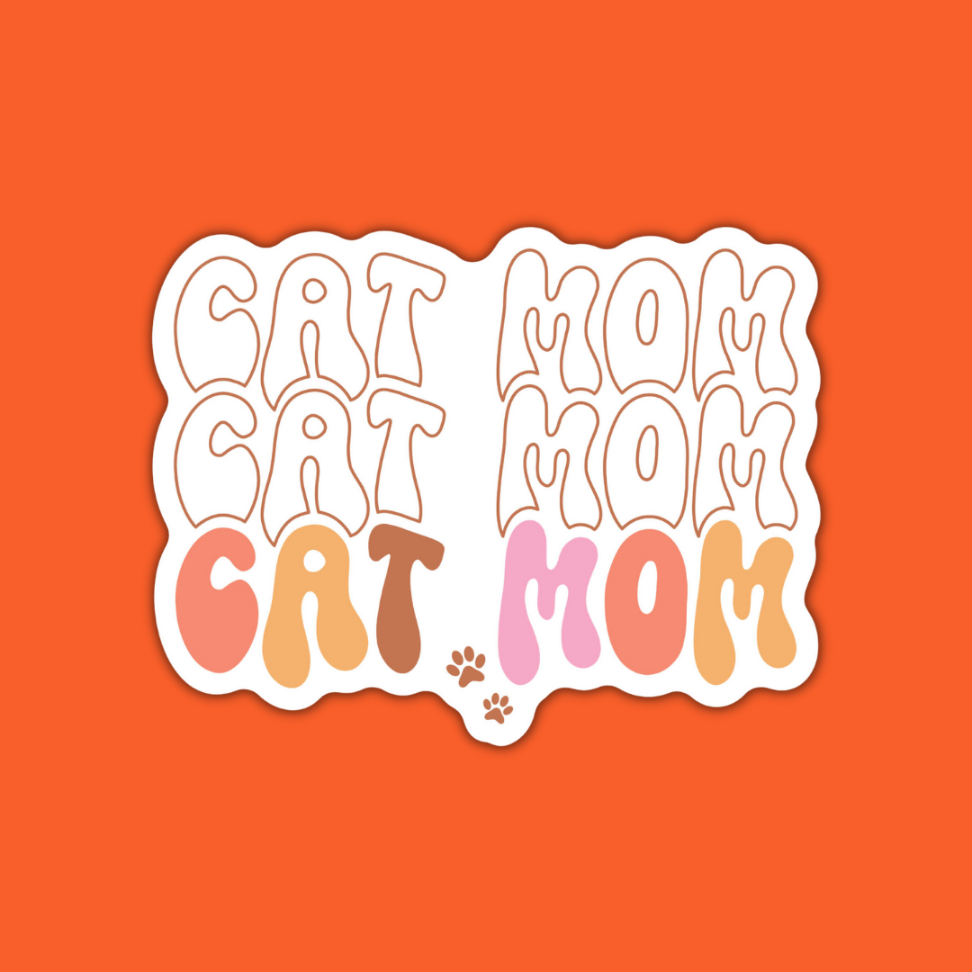 STICKER | Cat Mom Colorful | KBC0000013