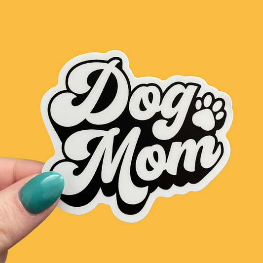 STICKER | Dog Mom Black and White | KBC0000016