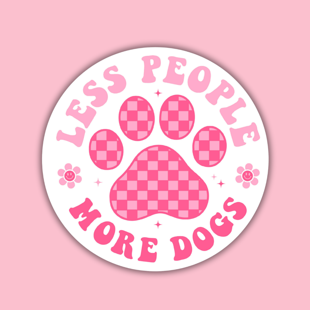 STICKER | Less People More Dogs | KBC0000044