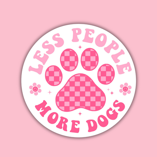 STICKER | Less People More Dogs | KBC0000044