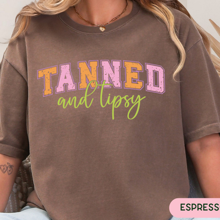 Comfort Colors Tee | Tanned and Tipsy [r014]