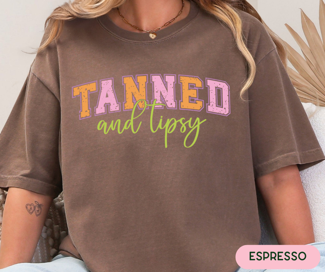 Comfort Colors Tee | Tanned and Tipsy [r014]