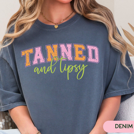 Comfort Colors Tee | Tanned and Tipsy [r014]