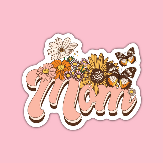 STICKER | Mom Floral Daisy Butterfly | MOM0000003