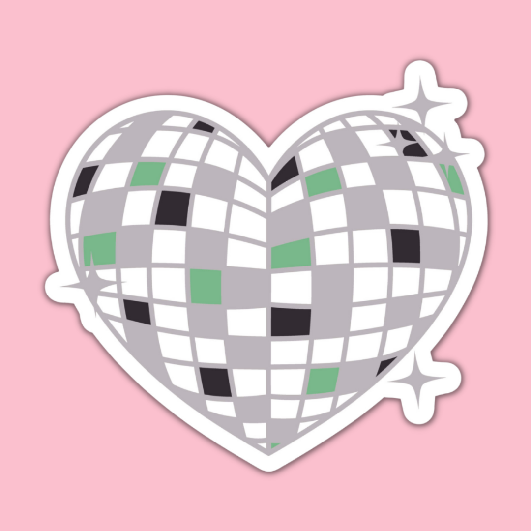 STICKER | Aromantic Disco Ball | PRIDE00001