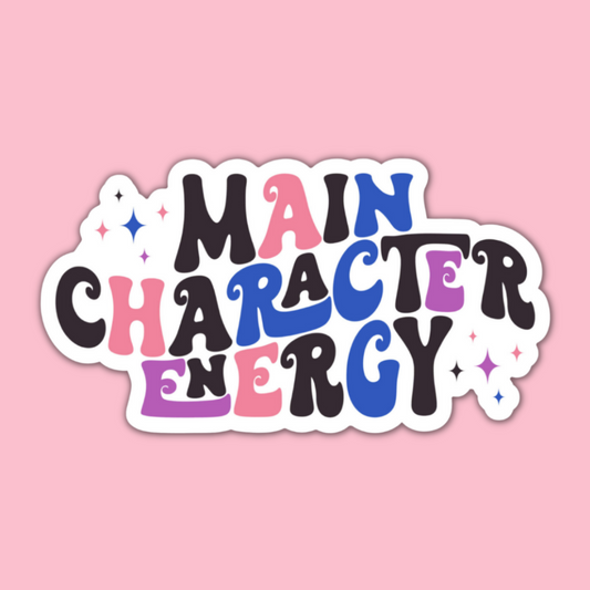 STICKER | Gender Fluid Main Character Energy | PRIDE00010