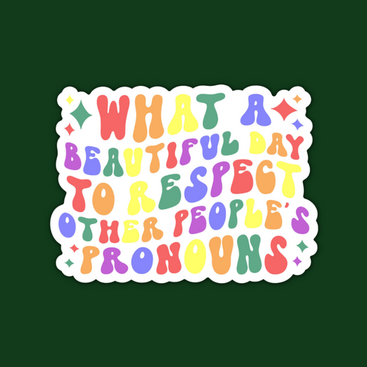 STICKER | Respect Other Peoples Pronouns | PRIDE00027