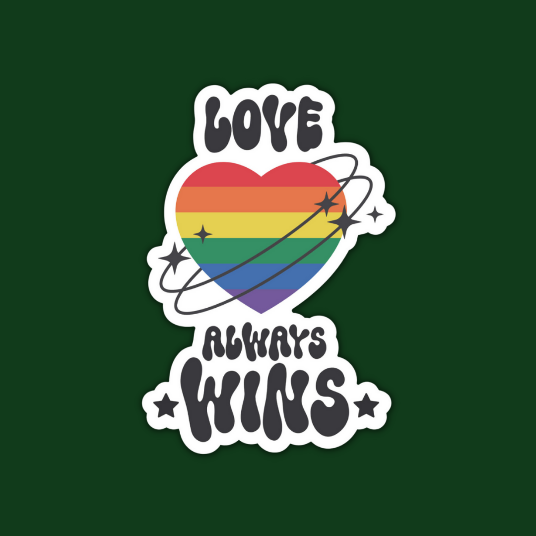 STICKER | Gay Pride Love Always Wins | PRIDE00019