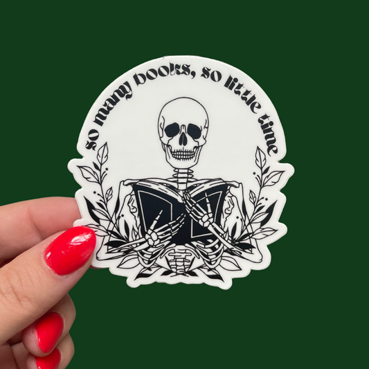 STICKER | So Many Books, So LIttle Time | BOOKS00001