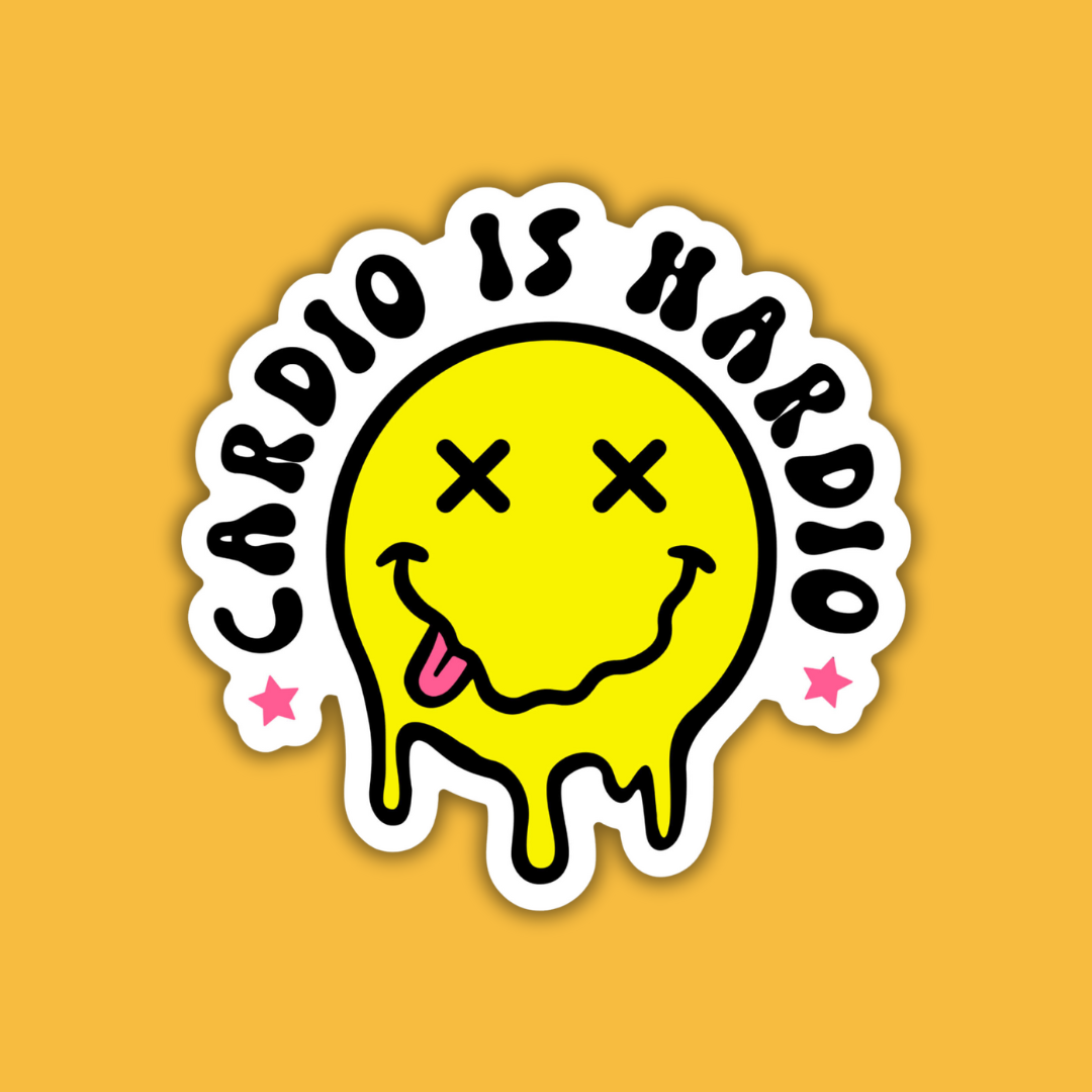 STICKER | Cardio is Hardio | WORKOUT004